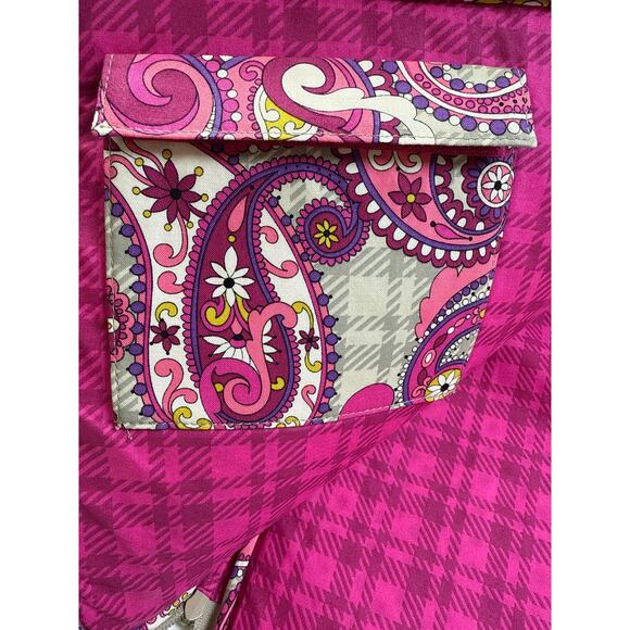 Vera Bradley Paisley Meets Plaid Softshell Computer Laptop Sleeve Case Retired - Picture 6 of 10